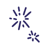 Abstract Fireworks Wink Sparkle Filled Element from Scribbles - Variable Line Thickness Set