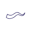 Abstract Flag Line 2 Element from Scribbles - Variable Line Thickness Set