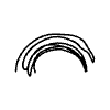 Abstract Highlight Scratch Line Element from Scribbles - Variable Line Thickness Set