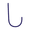 Abstract Hook Line Element from Scribbles - Variable Line Thickness Set