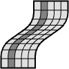 Abstract Line Bacon Wireframe Element from Cyber GUI Elements Set