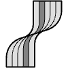 Abstract Line Ribbon Wireframe 2 Element from Cyber GUI Elements Set