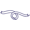 Abstract Ribbon Line Element from Scribbles - Variable Line Thickness Set