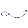 Abstract Ribbon Vine Line 2 Element from Scribbles - Variable Line Thickness Set