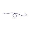 Abstract Ribbon Vine Line 4 Element from Scribbles - Variable Line Thickness Set