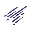 Abstract Scratch Dash Line Rain Element from Scribbles - Sketch Style Set