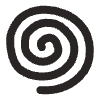 Abstract Spiral Element from Doodles - Monochrome Set