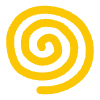 Abstract Spiral Element from Doodles - Flat Set
