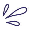 Abstract Splash Line Element from Scribbles - Variable Line Thickness Set