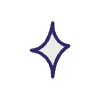 Abstract Star Wink Sparkle Filled 1 Element from Scribbles - Variable Line Thickness Set