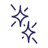Abstract Star Wink Sparkle Line 7 Element from Scribbles - Variable Line Thickness Set