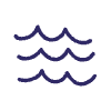 Abstract Wave Curly Line 1 Element from Scribbles - Variable Line Thickness Set