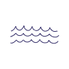 Abstract Wave Curly Line 2 Element from Scribbles - Variable Line Thickness Set