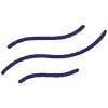 Abstract Wind Line 1 Element from Scribbles - Variable Line Thickness Set