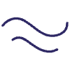 Abstract Wind Line 2 Element from Scribbles - Variable Line Thickness Set