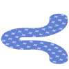 Abstract Worm Element from Geometric Shapes - Texturized Set