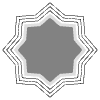 Abstrct Illustration Badge Element from Cyber GUI Elements Set
