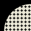 Arc Cross Element from Patterns Tiles - Monochrome Set