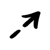 Arrow Dashed Line Head Straight Short Element from Arrows - Sketch Style Set