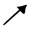 Arrow Filled Head Straight Short Element from Arrows - Sketch Style Set