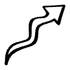 Arrow Pointy Back Wiggle Element from Arrows - Sketch Style Set
