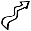 Arrow Thick Wiggle Element from Arrows - Sketch Style Set