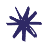 Asterisk Flower Doodle Element from Scribbles - Sketch Style Set