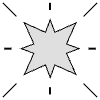 Bang Spark Abstract Element from Cyber GUI Elements Set