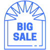 Big Sale Tag Element from Badges Classic - Line Set
