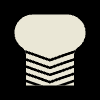 Bread Herringbone Element from Patterns Tiles - Monochrome Set