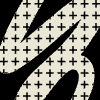 Brush Paint Cross Element from Patterns Tiles - Monochrome Set
