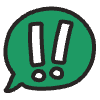 Bubble Exclamation Element from Doodles - Classic Set