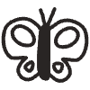 Butterfly Element from Doodles - Monochrome Set