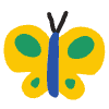 Butterfly Element from Doodles - Flat Set