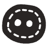 Button Element from Doodles - Monochrome Set