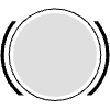 Button Frame Circle 3 Element from Cyber GUI Elements Set