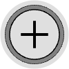 Button Frame Circle Add 2 Element from Cyber GUI Elements Set