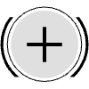 Button Frame Circle Add 3 Element from Cyber GUI Elements Set