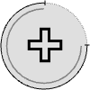 Button Frame Circle Add Thick 1 Element from Cyber GUI Elements Set