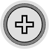 Button Frame Circle Add Thick 2 Element from Cyber GUI Elements Set