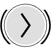 Button Frame Circle Arrow 3 Element from Cyber GUI Elements Set