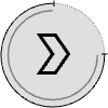 Button Frame Circle Arrow Thick 1 Element from Cyber GUI Elements Set