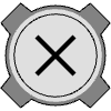 Button Frame Circle Delete Element from Cyber GUI Elements Set
