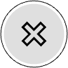 Button Frame Circle Delete Thick 4 Element from Cyber GUI Elements Set