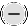 Button Frame Circle Remove 3 Element from Cyber GUI Elements Set