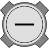 Button Frame Circle Remove Element from Cyber GUI Elements Set