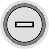 Button Frame Circle Remove Thick 2 Element from Cyber GUI Elements Set
