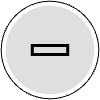 Button Frame Circle Remove Thick 4 Element from Cyber GUI Elements Set