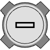 Button Frame Circle Remove Thick 5 Element from Cyber GUI Elements Set