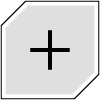 Button Frame Hexagon Add 1 Element from Cyber GUI Elements Set